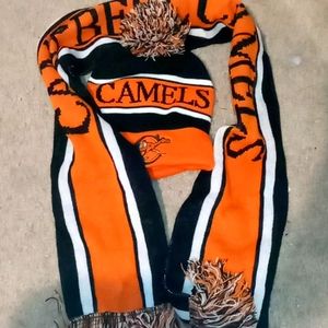 Campbell University Hat and Scarf Set